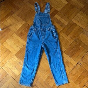 Topshop Blue Denim Jumpsuit